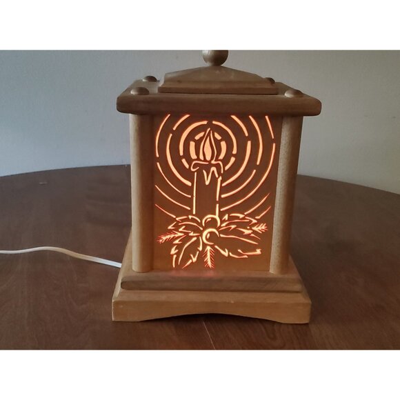 Light-up Wooden Christmas‎ Ornament Handmade Candle - Picture 6 of 7